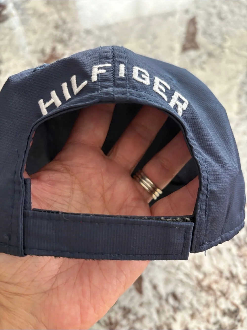 Tommy Hilfiger Navy hat cap nylon adjustable